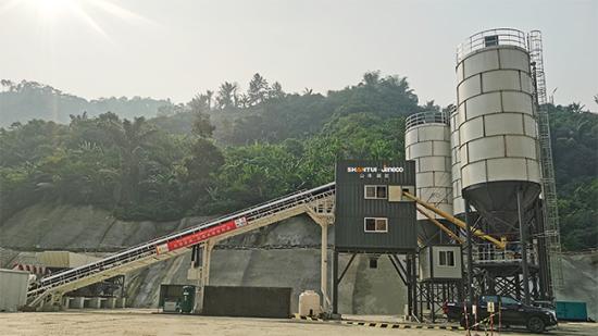 山推建友混凝土搅拌站助力印尼上西索堪抽水蓄能电站建设