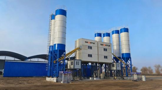 夯实新疆交通发展 | 山推建友混凝土搅拌站应用G687铁门关至阿拉尔公路建设