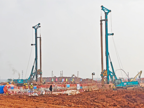 刷新“进度条”、构筑新地标！山河智能旋挖集群助力长沙奥体中心建设