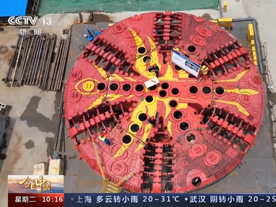 铁建重工超大直径泥水平衡盾构机“皖江奋斗号”，助力芜湖城南过江隧道建设