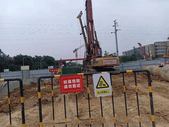 成都地铁19号线取得新突破！龙港站安全出口围护桩施工完成
