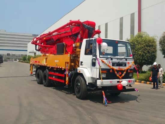 產品  三一印度首臺「本地泵車」下線，卓越品質獲追捧