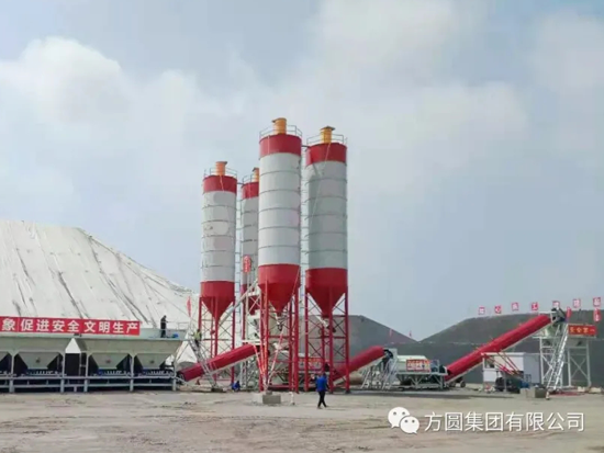 方圆集团稳定土拌和站参与哈肇高速公路建设