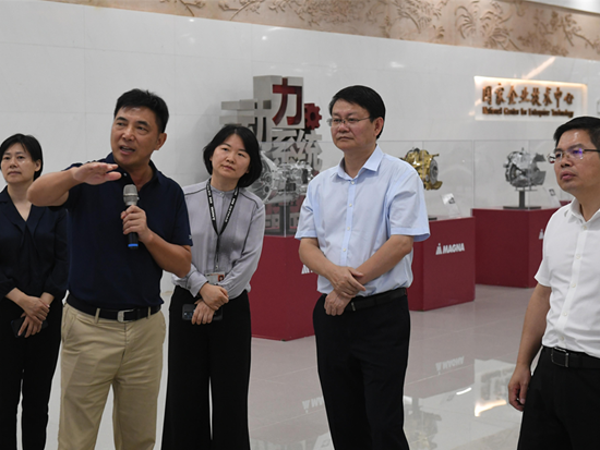 江铃：万广明调研麦格纳动力总成（江西）有限公司