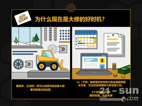 卡特彼勒中國服務體驗季 | 大修設備融資0利率限時優惠火熱進行中