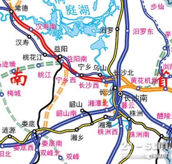 湖南高铁线路图2021图片