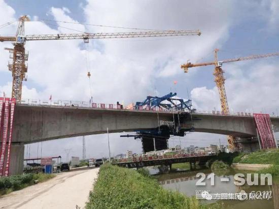 方圆SC200施工升降机服役于广西南玉高铁重要建设项目