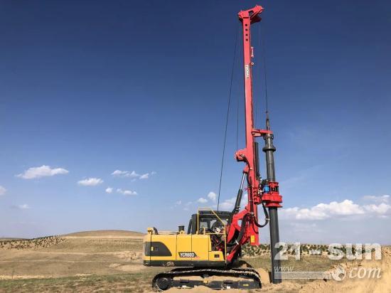 给力 | 玉柴YCR60D风电基座、输变电线路基座专用旋挖钻机参与西部风电场建设
