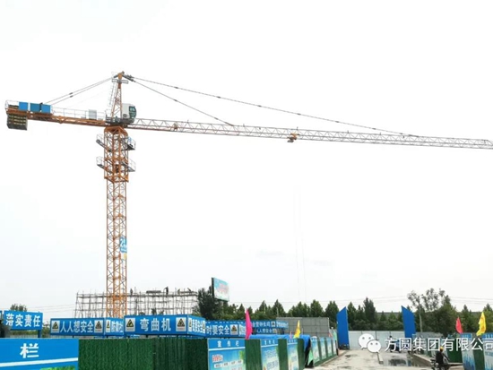 【产品风采】方圆TC5510塔机参与博兴东城花园项目建设