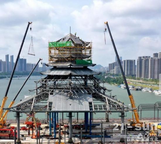 成华吊装带用于凤凰岭大桥建造钢板吊装