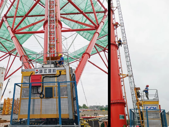 浙江建机集团又一产品成功投入世界最高输电 “双子塔”建设