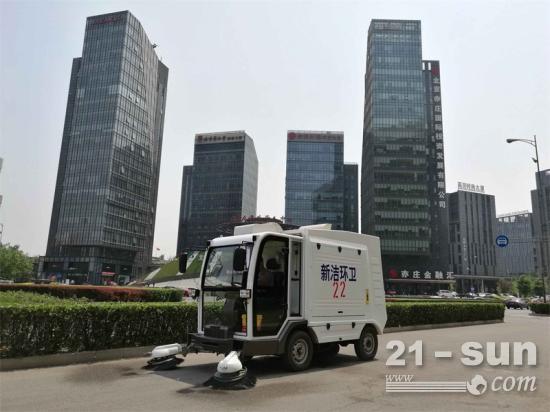 环卫物业部门用明诺四轮驾驶式电动清扫车四大功能全胜路面清扫保洁