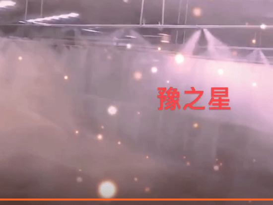 搅拌站配料场雾森喷雾降尘除尘系统车间喷淋安装验收完毕效果展示
