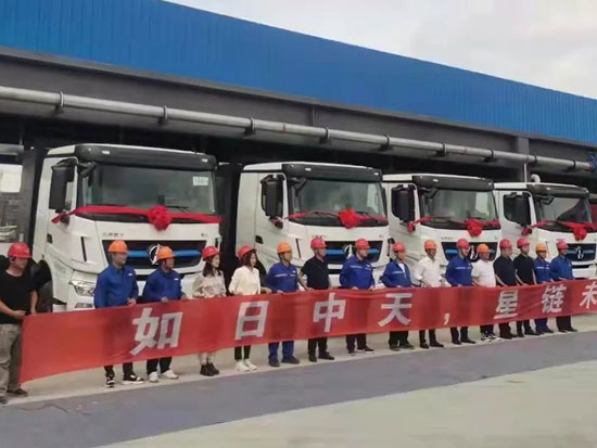 北奔新能源重卡批量交付江苏钢铁客户 助力绿色工厂建设
