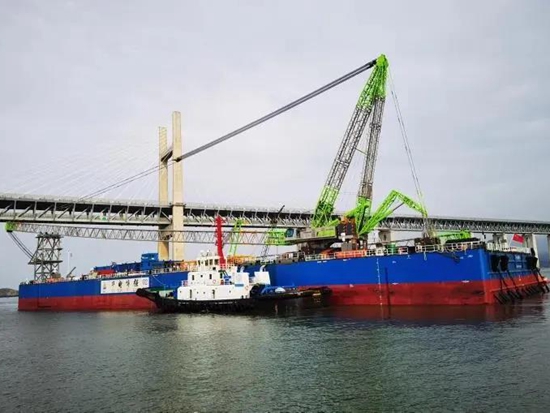 中联重科ZCC18000+ZCC5800助力福建福清海坛海峡海上风电项目