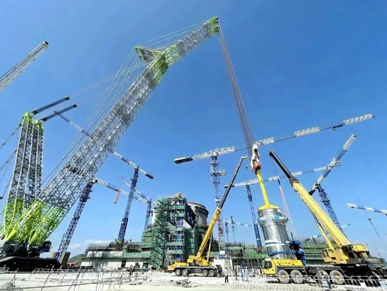 中聯ZCC3200NP助力漳州核電1號機組反應堆壓力容器吊裝成功