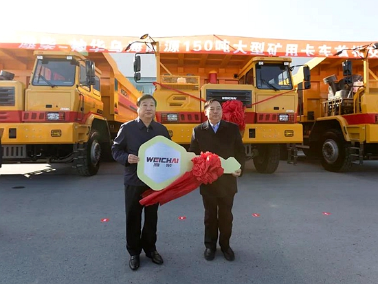 一台替代两台！潍柴150吨大型矿卡批量交付！打破国际垄断