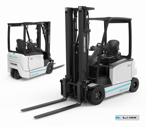 瑞典UniCarriers公司推出两款电动平衡重叉车，将机动性和性能提升到一个新的高度！