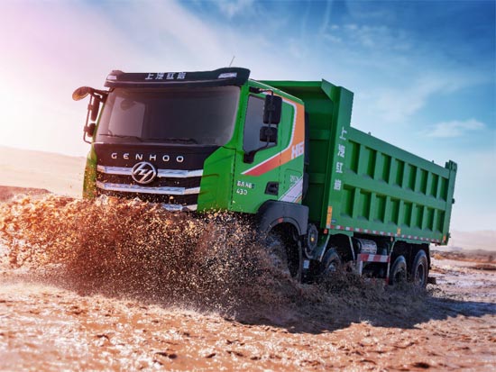 建设工地上的又一员“虎”将——红岩杰虎H6 8×4自卸车