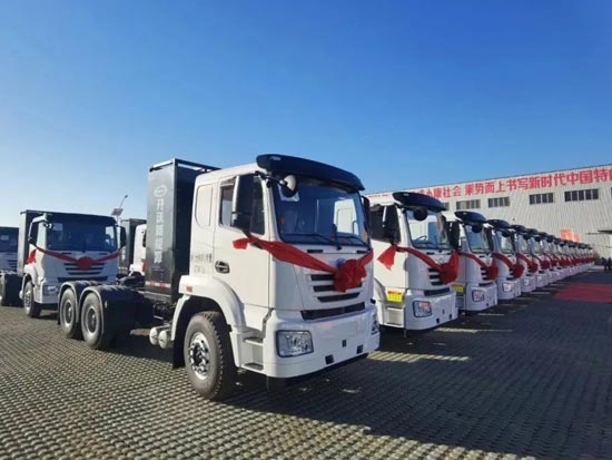开启绿色运输，开沃新能源重卡唐山最大单交付