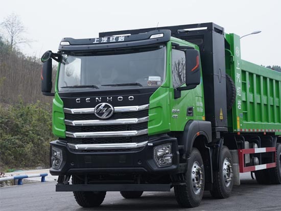 高效率、绿色环保！就看上汽红岩杰虎H6纯电动自卸车