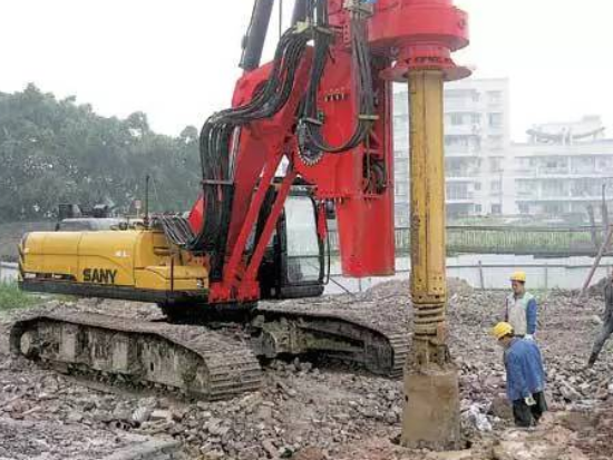三一旋挖钻机   厚回填土地层<em>施工工法</em>
