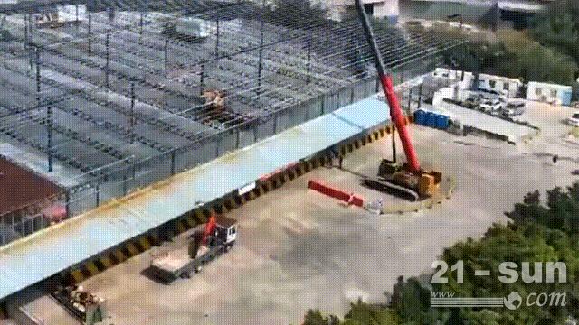 歷時7天！三一起重機助力香港方艙醫院建成