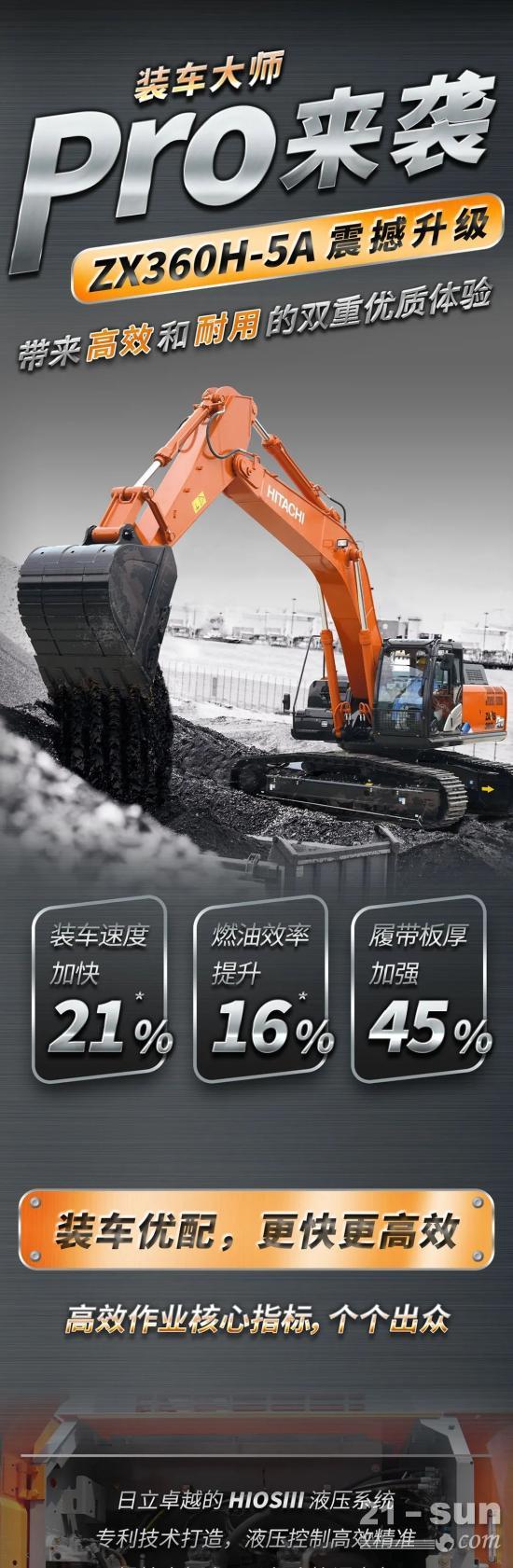 “裝車(chē)大師”來(lái)襲——日立ZX360H-5A Pro挖掘機(jī)