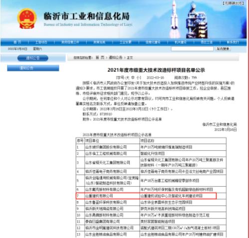 山重建机两项目荣获临沂市“工业互联网标杆”“重大技术改造标杆”奖项