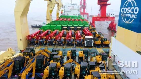 海外销售高速增长 2021中国工程机械出口额达340亿美元