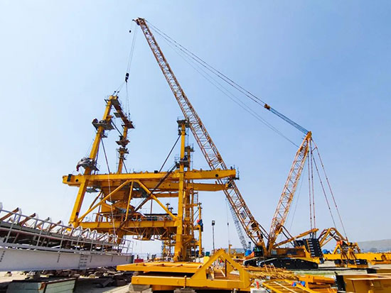 孟加拉报到！徐工履带起重机征服海外验收官！