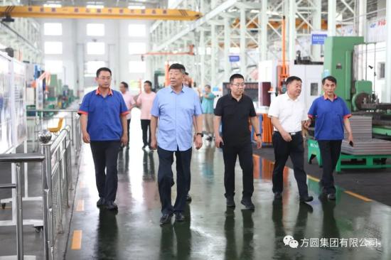 九天行歌航天科技有限公司董事长王志峰一行参观方圆集团