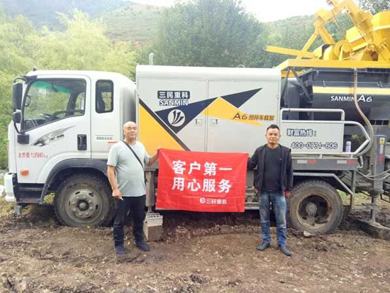 買(mǎi)混凝土泵車(chē)，就選三民重科