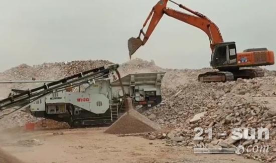 建废资源化利器！南方路机移动破碎，无废城市先行者