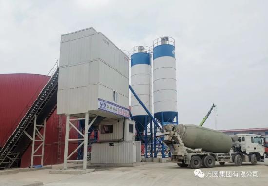 方圆HZS120型箱式搅拌站助力灵长高速公路建设