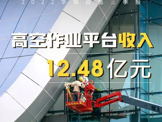 华铁应急：前三季度高机板块实现收入12.48亿，设备保有量突破67000台！
