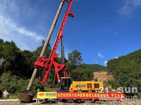 玉柴旋挖钻机助力广西高速公路建设