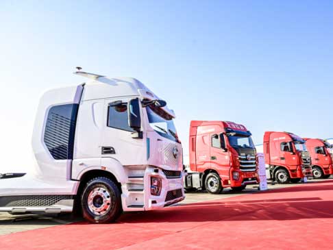 现场交车516辆！谁家重卡新车销售如此火爆？