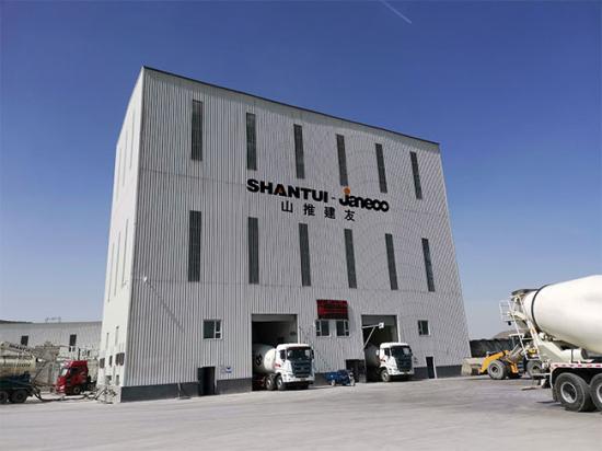 绿色典范 | 山推建友商品混凝土搅拌站助力新疆客户建设绿色工厂