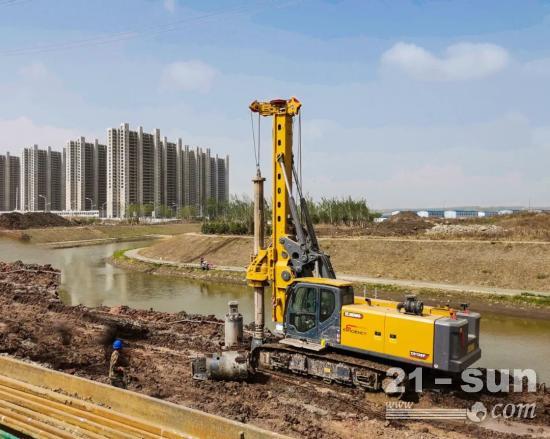“F”已来！XR138F低净空旋挖钻机限高10米桩基础作业