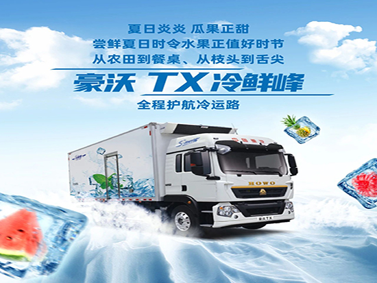 把握创富“鲜”机，<em>豪沃TX冷鲜峰</em>为您全程护航冷运路！