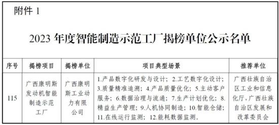 广康再添“国字号荣誉”，智能制造示范工厂+1