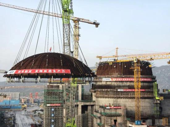最佳搭档建新功！中联重科起重机圆满完成国内最重核电薄壳钢衬里穹顶吊装