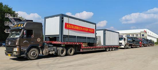 山推建友L5N-5030沥青一体机顺利发车