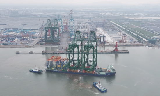 <em>三一</em>海工PSA双小车自动化岸桥项目圆满发运