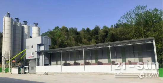 方圆HZS180D搅拌站强劲支撑霍山至英山绿色工程建设