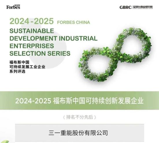 深耕ESG，践行<em>可持续发展</em>之路，三一重能荣膺三项大奖！