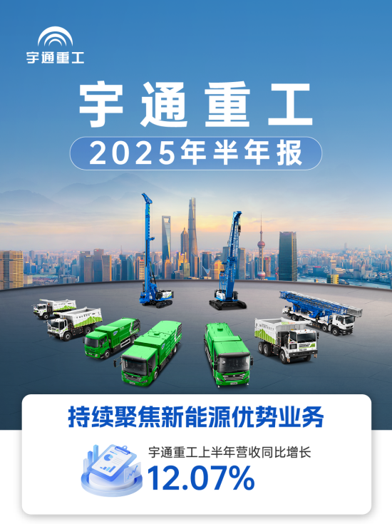 宇通重工2025年<em>半年报</em>来了！