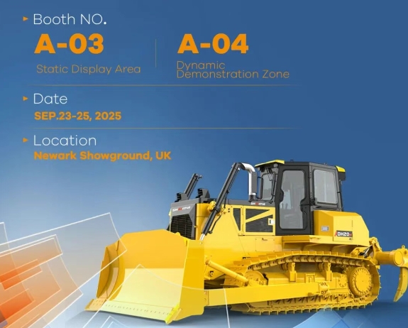 英国 PLANTWORX 2025 工程机械展：山推现场演绎 “动力时刻”