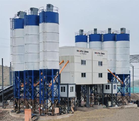 山推建友E5L-120混凝土搅拌站服务G6京藏高速扩容改造项目